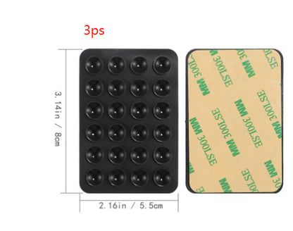 24 Grain Square Suction Cup Mobile Phone Holster Silicone Suction Cup