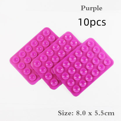 24 Grain Square Suction Cup Mobile Phone Holster Silicone Suction Cup