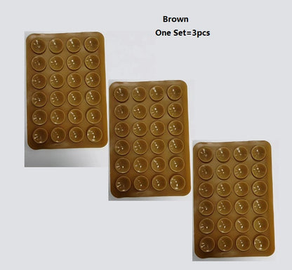 24 Grain Square Suction Cup Mobile Phone Holster Silicone Suction Cup